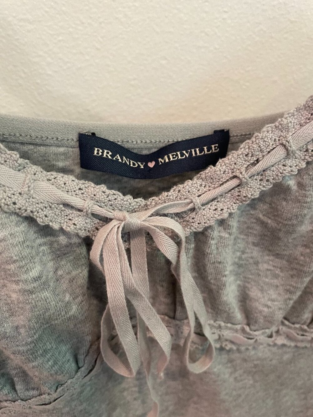 Brandy Melville Arden Tank, Heather Grey
